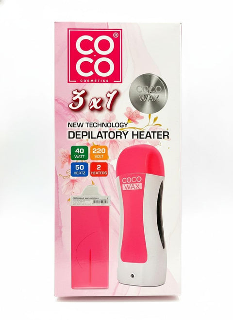 Coco Wax Heat Hair Removal Device with Rose Wax, 40W - 3 in 1