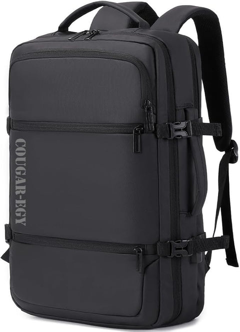 COUGAR-EGY Backpack for Men Office Travel Casual Laptop Bag with 15.6-inch Laptop Pocket Water-resistant Multi-pockets Large Capacity College USB port - MODEL: (8080)