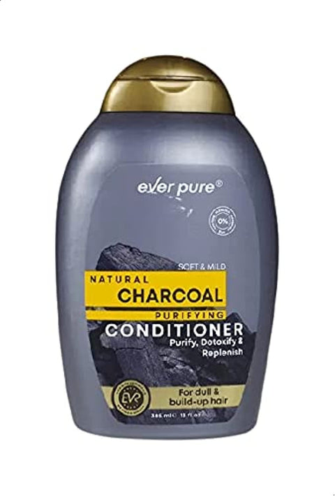 Ever pure purifying conditioner with natural charcoal - 385 ml