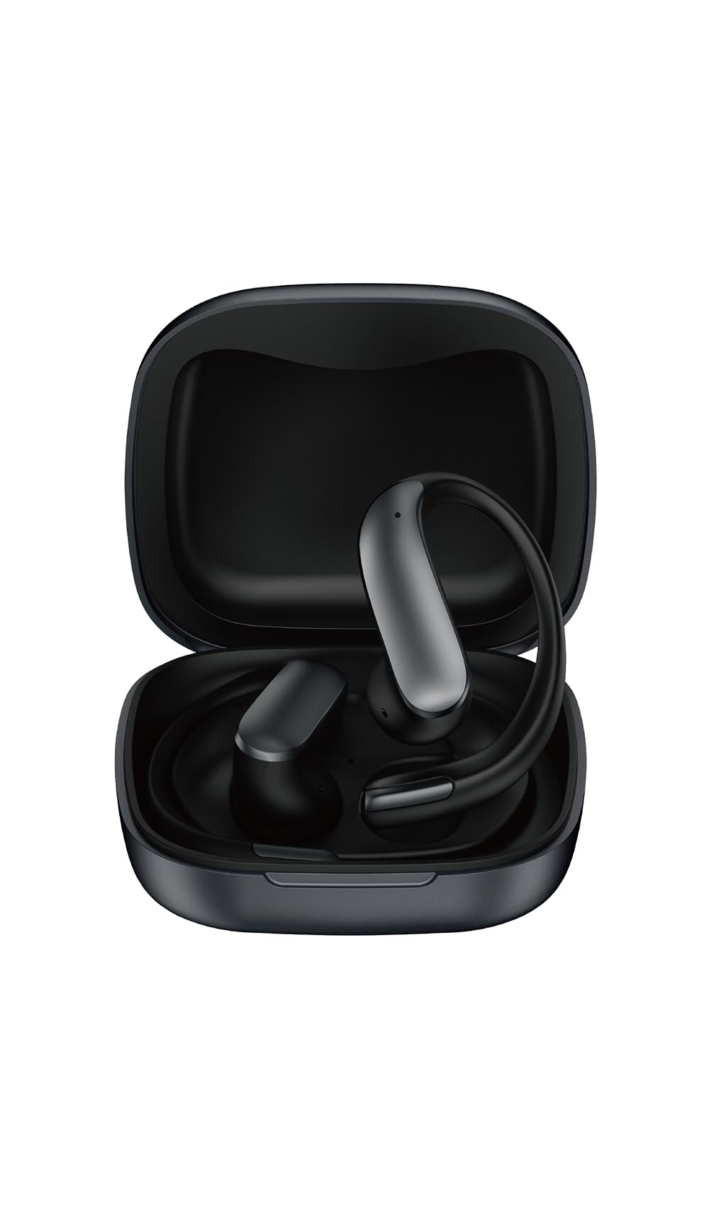 Rsilou R3028 Open-Ear Bluetooth Earbuds, Up to 22H Battery Life, Bluetooth 6.0, 12mm Drivers, Ultra-Light 6g Design, Tuned Sound Quality, Touch Controls, 1 Year Local Warranty (black)