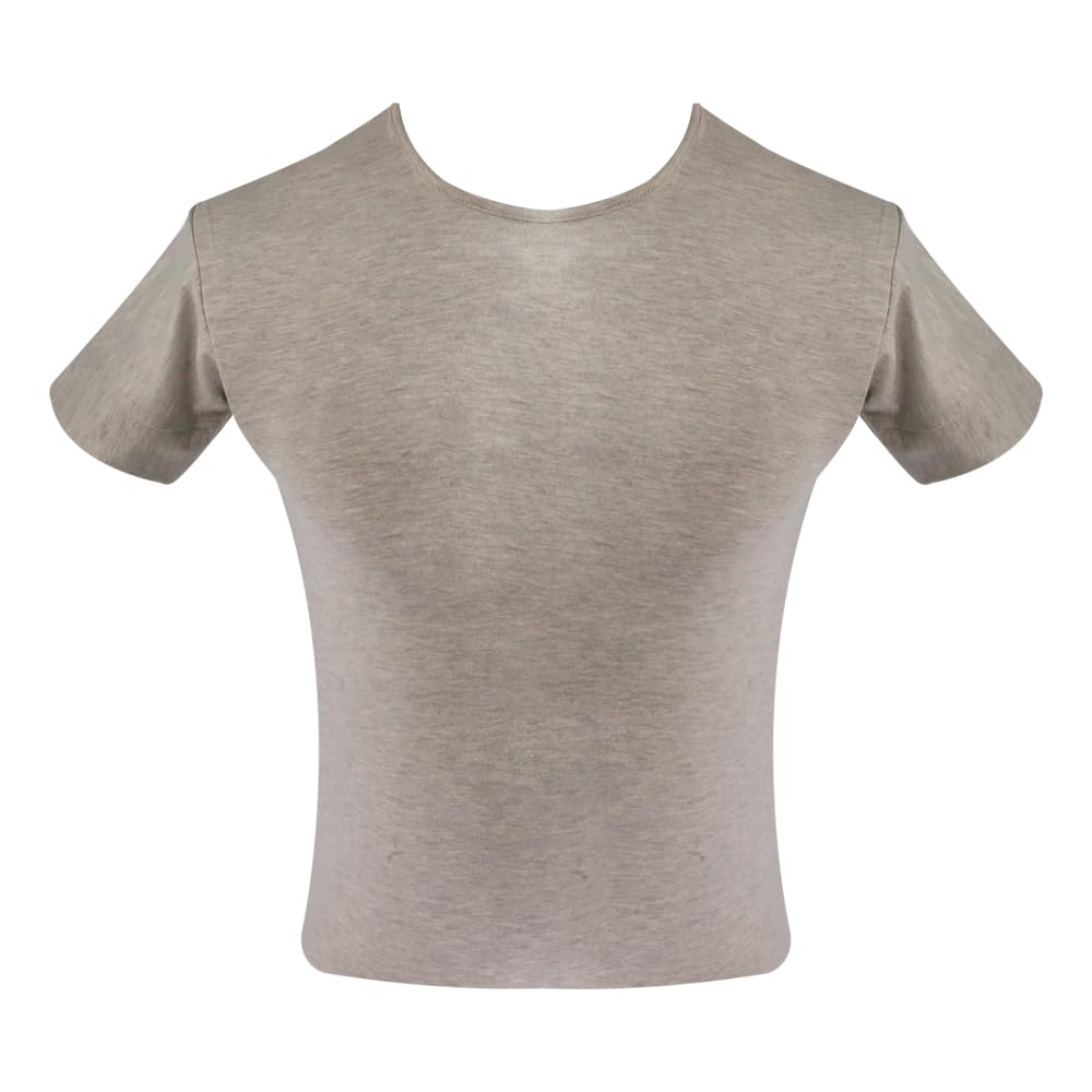 Mens Classic Fit Half Sleeves UnderShirt Future A Men Half Sleeve Undershirt from Future, Gray, XL (pack of 1)