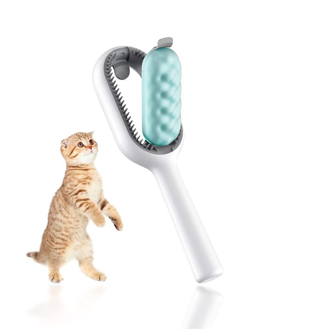 3 in 1 Grooming Kit: Shedding Brush, Fur Remover for Furniture, Self-Cleaning Comb for Deshedding Pet Hair