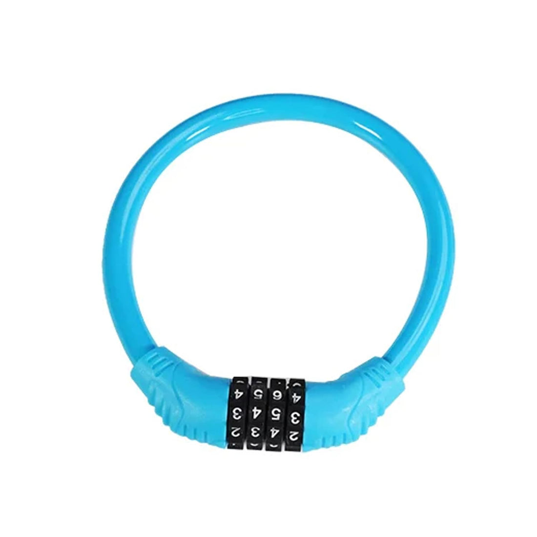 Bicycle Lock 4 Digit Combination Lock – Durable Anti-Theft Security Cable – Suitable for Bikes, Scooters, Small Vehicles – Blue