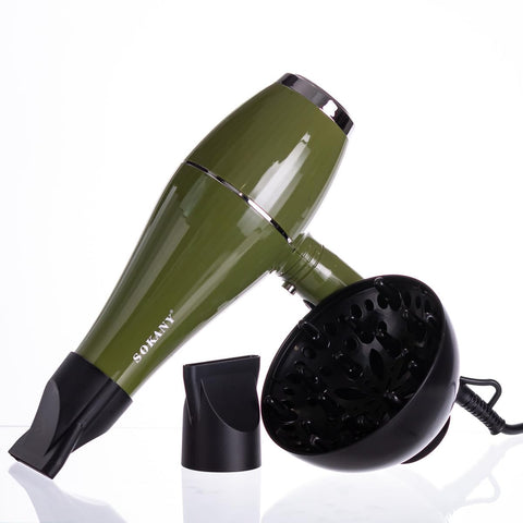 Hair Dryer 2000W Ionic Blow Dryer with Diffuser and Nozzle, Fast Drying, Cold and Hot Air, 2 Speed and 2 Heat Settings, Concentrator, Hang Loop, SK-14006