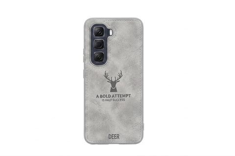 Premium Protective Case With A digital Print Design For Infinix Hot 60 Pro Plus Made Of Printed Polyurethane, Dirt-Resistant, Shockproof, And Fingerprint (Gray)