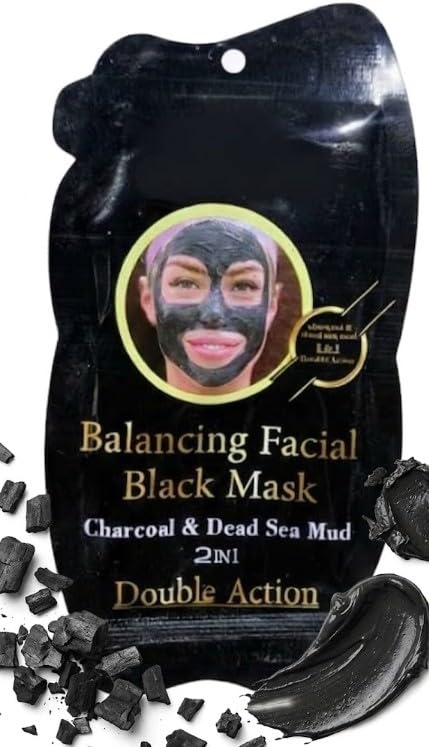 Clay Face Mask – Deep Pore Cleanser, Oil Control & Detox, Natural Clay Facial Mask – Hydrating & Softening Skincare Treatment-charcoal and dea sea mud