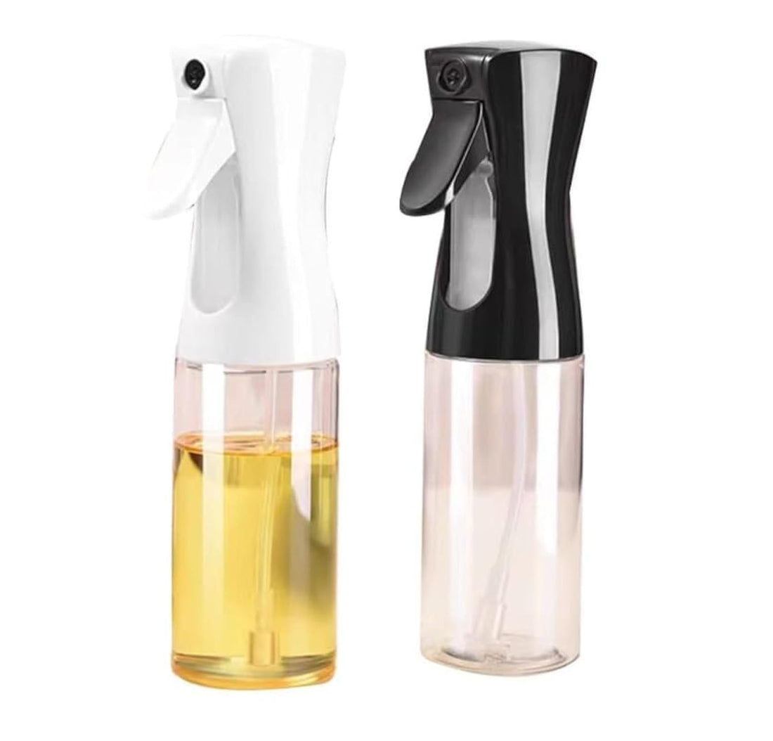 Olive Oil Sprayer 250ml - Multi Use for Kitchen and BBQ (White/Black)