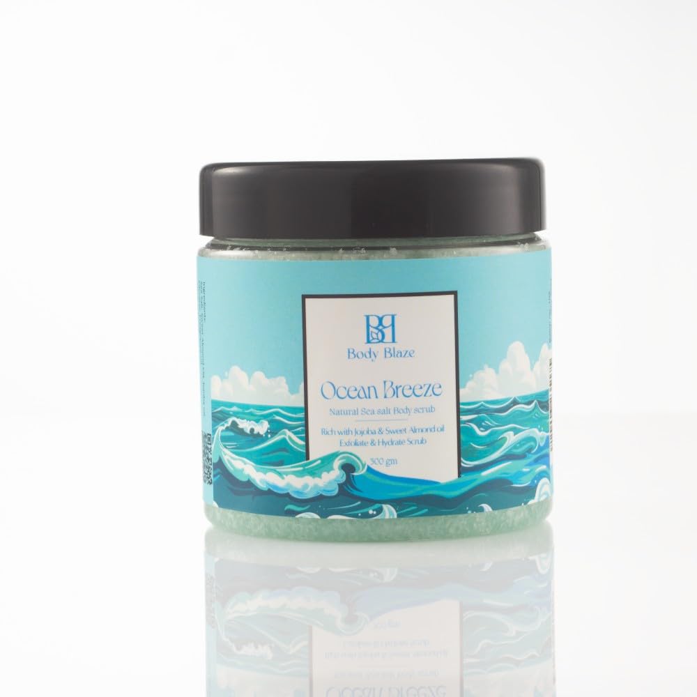 Body Scrub - Treat Your Skin to Sweet Nourishment (300Ml, Ocean Breeze)