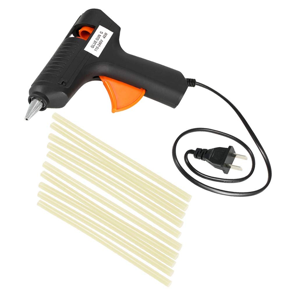 110-240v 40w Hot Melt Glue Gun Paintless Dent Repair Tool and 10 Pieces Sticks EU