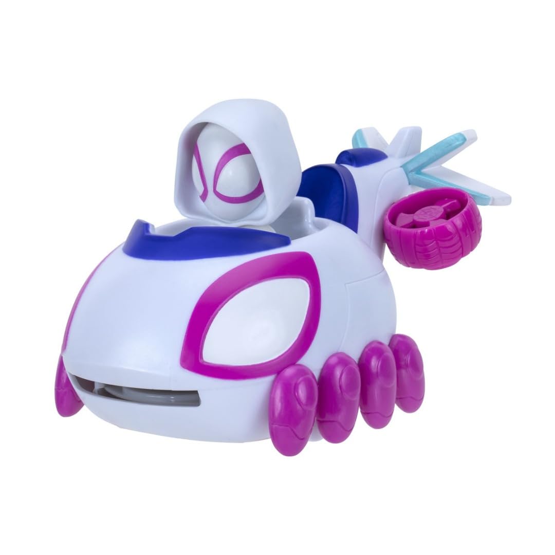 Jazwares Spidey And His Amazing Friends Little Vehicle 5-inch - Disc Dashers Ghost Spider