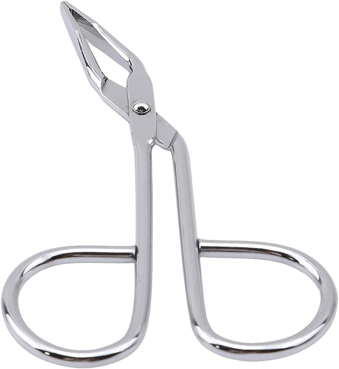 Silver Stainless Steel Eyebrow Scissors Tweezers,Elbow Pliers Clip Scissors,Flat Tip Hair Plucker Hair Removal Tweezers, Shave and Hair Removal