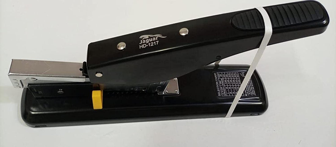 Jaguar 23/6-23/17 Large Stapler, HD-1217 160 Sheets, Indian Made - Black