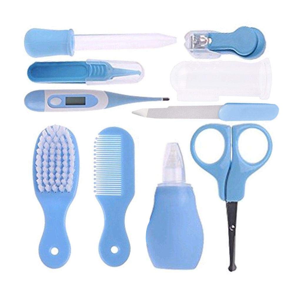 SKEIDO 10 Piece Baby Care Kits Healthcare Body Thermometer Set Baby Nail Practical Clipper Trimmer