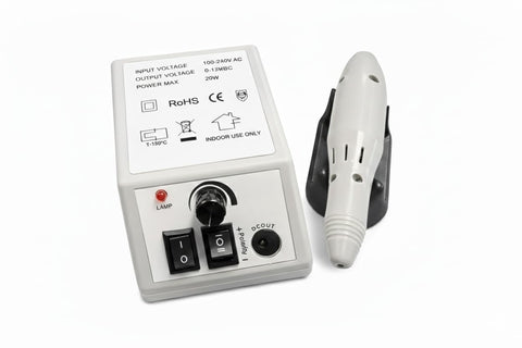 20W Professional Electric Nail Drill Machine, 20,000 RPM Light Type Nail Art File for Salon & Home Use, Fast Glazing, Shaping, Polishing, Acrylic & Gel Nails