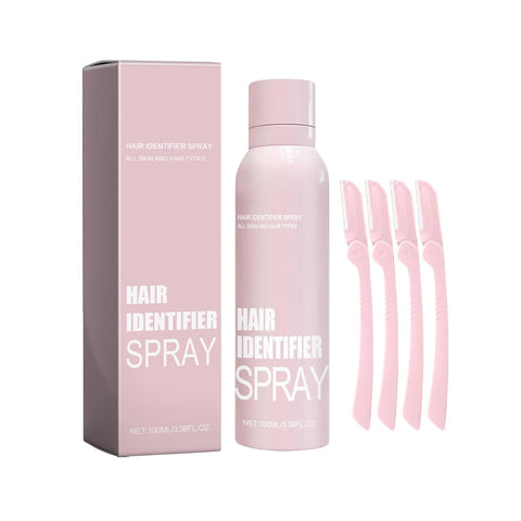 Fashion Mania Hair Identifier Spray for Face Shaving, Moisturizing and Skin Care Dermaplaner Set