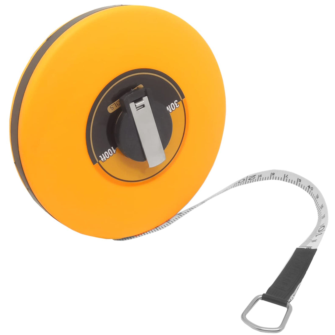 1pcs Double Sided Marking Fiberglass Tape Measure,Closed Reel Retractable Easy Read Measuring Tape(30M/98FT)