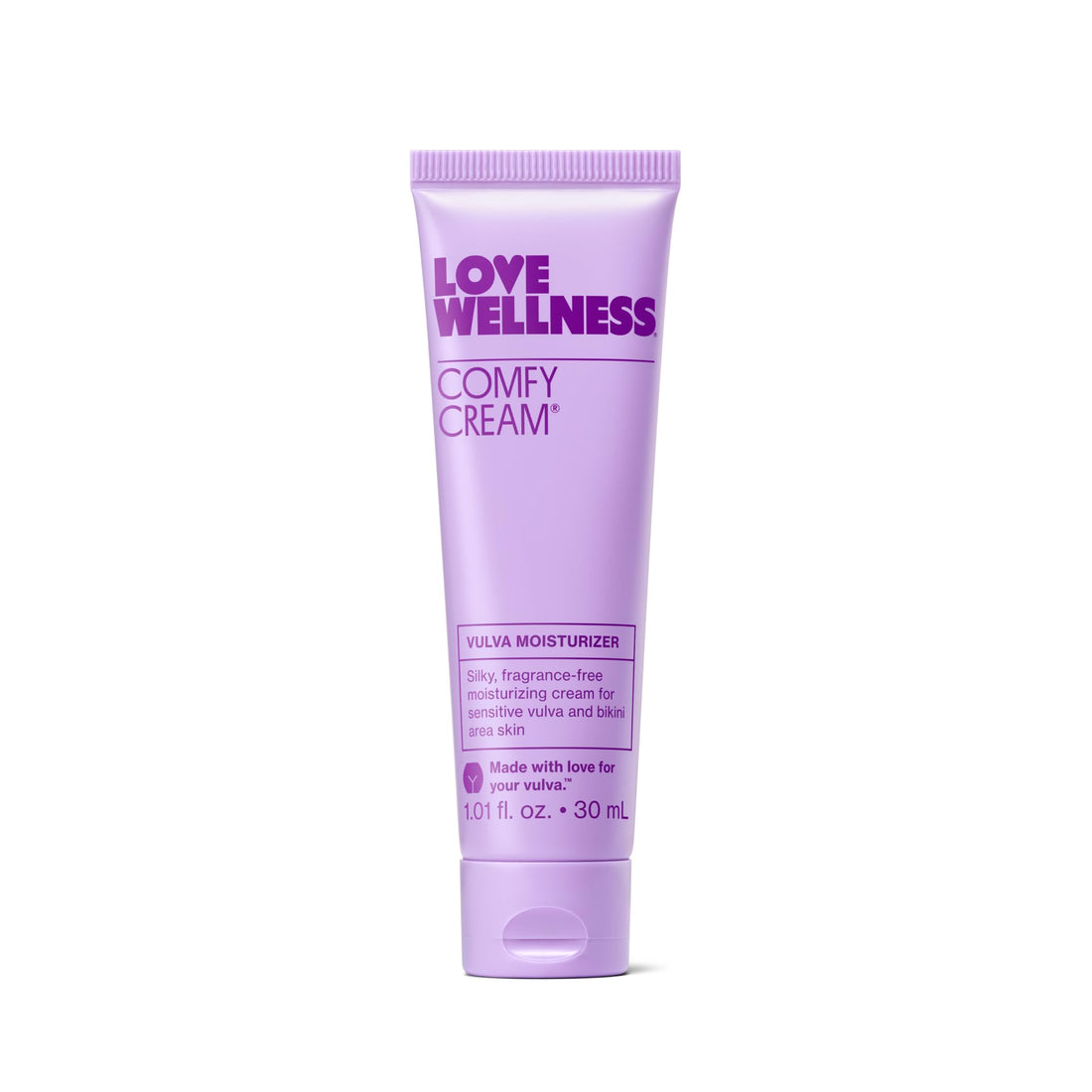 Love Wellness Comfy Cream | & l Moisturizer Cream | Daily Care for Dry & Sensitive | Non-Irritating & Fragrance-Free | Nourishing Balm for l Health Support | 1.01 oz.