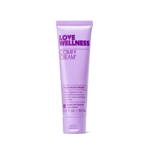 Love Wellness Comfy Cream | & l Moisturizer Cream | Daily Care for Dry & Sensitive | Non-Irritating & Fragrance-Free | Nourishing Balm for l Health Support | 1.01 oz.