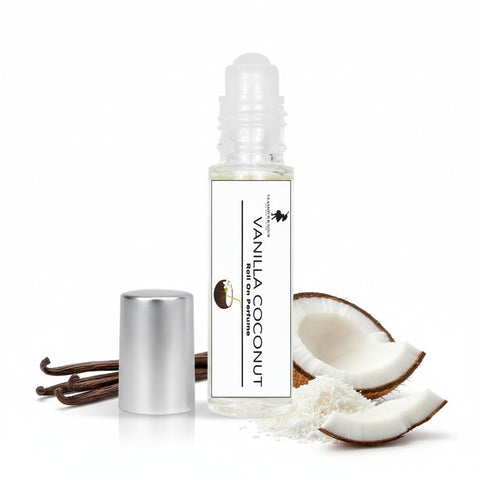 Glamour D Nour Vanilla Coconut Roll on Perfume 8 ml, Transparent