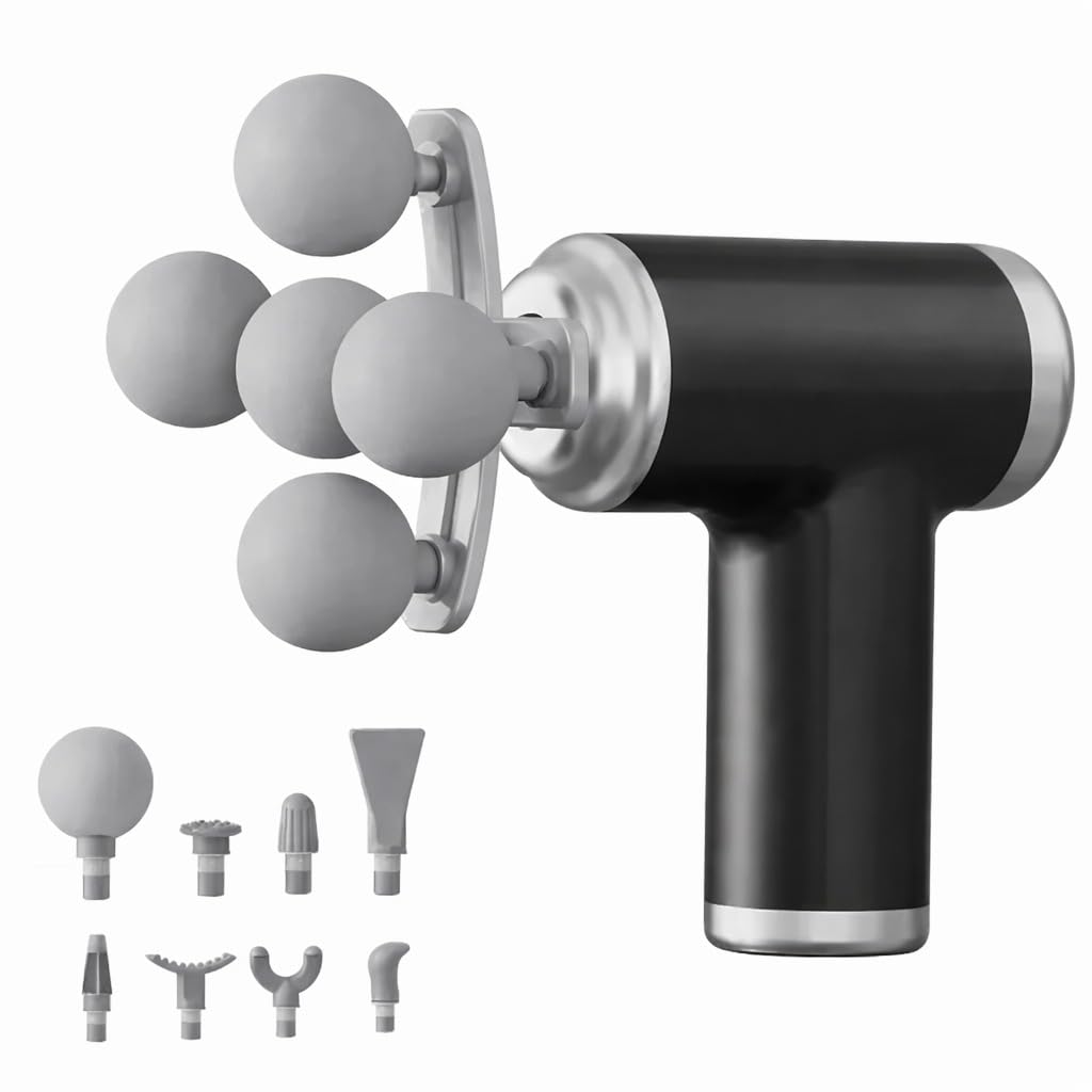 9 in 1 Deep Tissue Massage Gun (Black)
