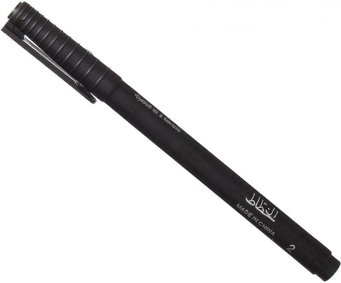 3A Calligraphy Pen (2 Mm, Black, 12 Pen)