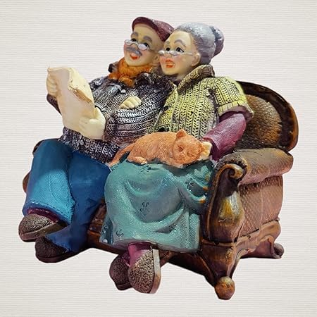 Antiques & Decor (2 Persons on Couch with Cat Retirement Party Gift)