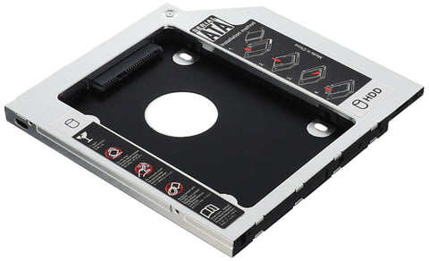 Universal Caddy Drive 9.5mm 2.5 Inch Sata Aluminum 2nd Hdd Caddy Ssd And Hdd Hard Disk Driver Case Cd Dvd-rom Optical Bay For Notebook Laptop And Mac