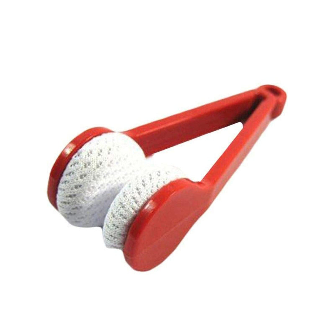 KASTWAVE Mini Sun Glasses Eyeglass Microfiber Spectacles Cleaner Soft Brush Cleaning Tool Mini Microfiber Glasses Eyeglasses Cleaner Cleaning Clip (Red) - 1 Piece