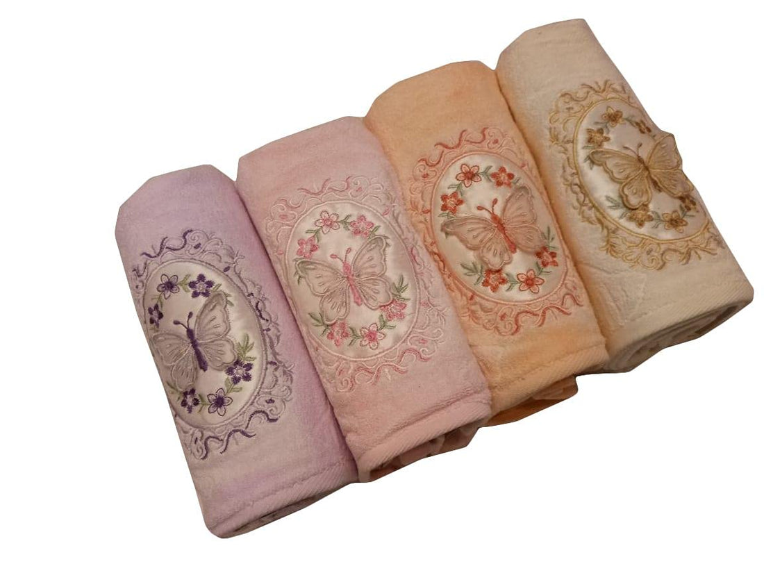 Tigers Trade Lines 4 hand towels set made of Egyptian cotton fabric , 2725615357261