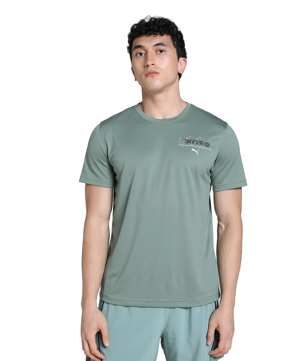 PUMA Mens GRAPHICS RUNNING NIT Ss T.Shirt (pack of 1)