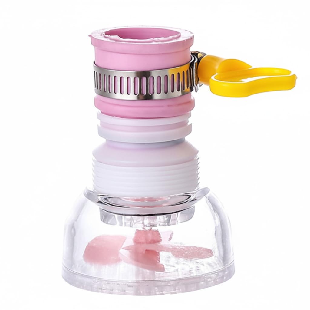 Generic Tap Extender Sprayer, Plastic, 360° Rotatable, 4cm Diameter, 10cm Length, Kitchen, Bathroom & Toilet Faucet Adapter