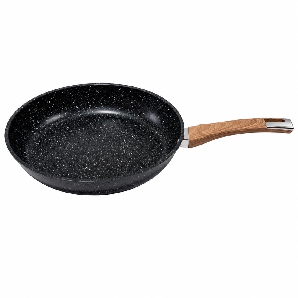 Granite Non Stick Frying Pan with Wooden Handle 28cm - A1-7