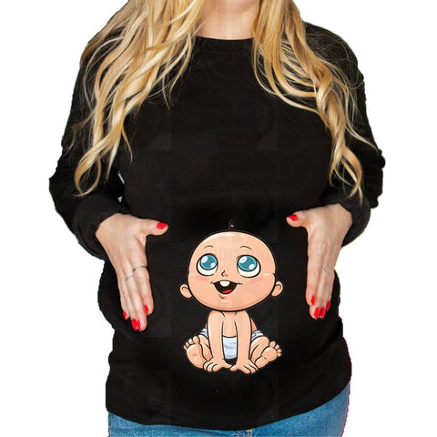 Print Online Women SWRW-1231 Maternity Sweat Shirt