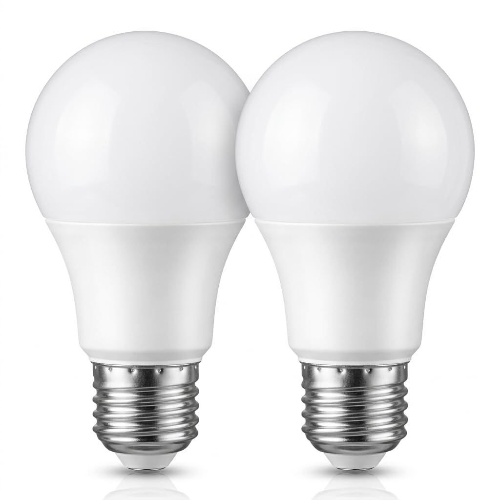 Meridian 2 Pack 9w LED Grow Light Bulbs for Houseplants, Full Spectrum Photosynthesis Enhancement, Energy Saving E27 Base, Perfect for Seedlings, Indoor Plants, Ornaments-Set of 2