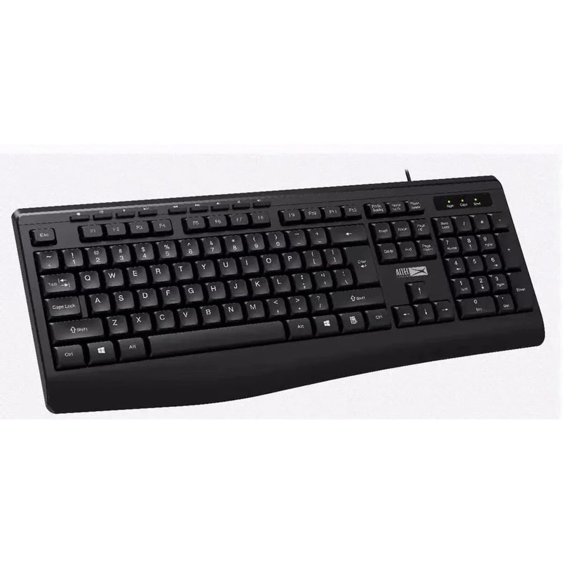 Altec Lansing Wired Full-Size Keyboard with Numeric Keypad, USB, Black