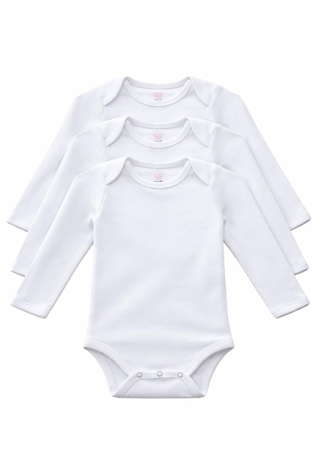Newborn Baby Clothing Pack of 3 – Bodysuits, T-Shirts – Soft Cotton - Envelop Neck - Candy