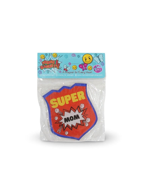"Super Mom" Trophy Fridge Magnet