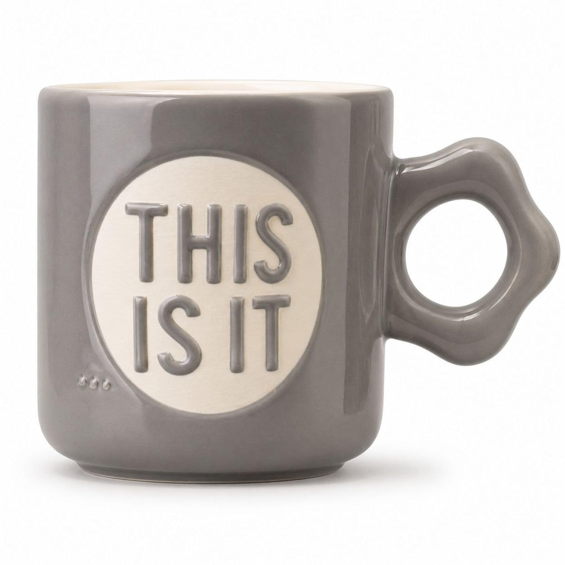 Ceramic Engraved Mug 450ml – Premium Engraved Design | Suitable for Coffee & Tea | Microwave & Dishwasher Safe (Shape 3)
