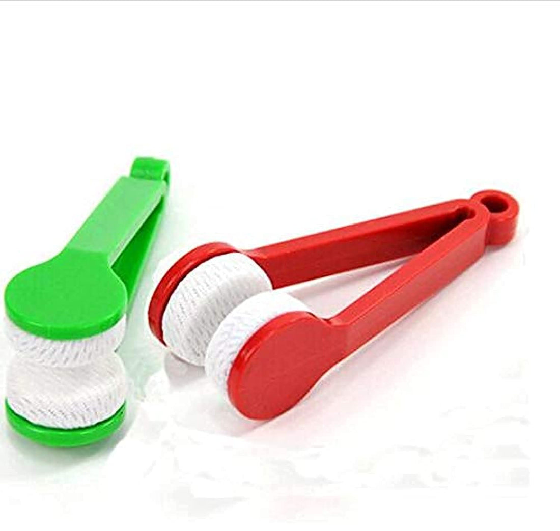 2 PCS Mini Eyeglass Microfiber Cleaner Soft Brush Cleaning Tool for Sun Glasses Eyeglasses Spectacles