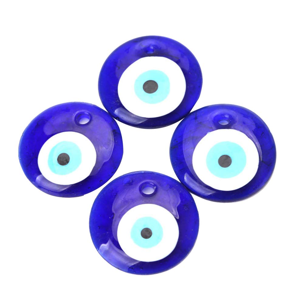 Set of 4 Hanging Craft Magic Evil Car Turkish Eye Jewellery Accessories and Accessories Glass Eye Bead Necklace Evil Eye Circle Beads Round Adjustment Devil Eye