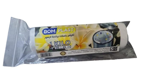 White garbage roll with flower scent 45 * 50 cm - 250 gm