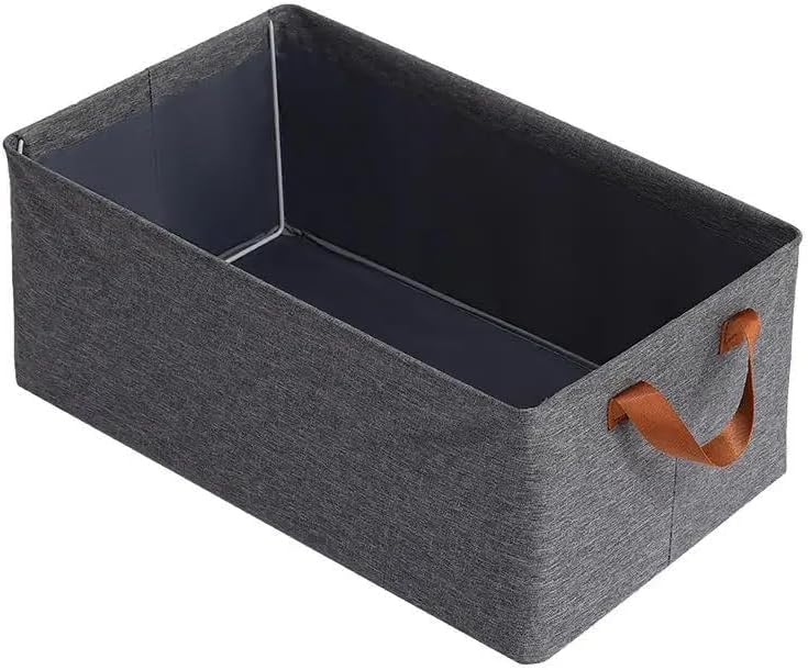 Large Fabric Storage Baskets for Shelves, Collapsible Sturdy Storage Bins for Organizing Clothes, Sheets, Toys,Organizers (2)
