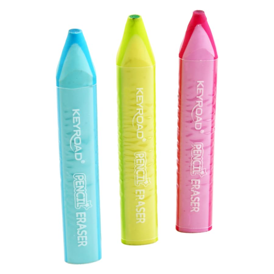 Keyroad Eraser triangular Super Clean pen shape multicolor model KR972915