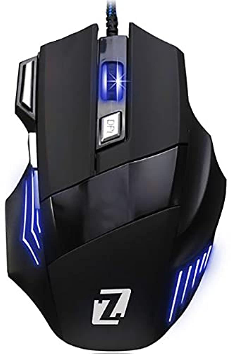Zero Zr-1800 7D Led Optical Usb Wired Gaming Mouse 3200 Dpi For Laptop And Pc - Black