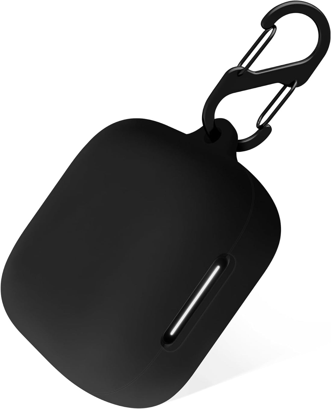 Agrifilm Soft Silicone Case Compatible with Anker Soundcore P30i Earbuds, Full-Body Protection Cover with Anti-Lost Keychain (Black)