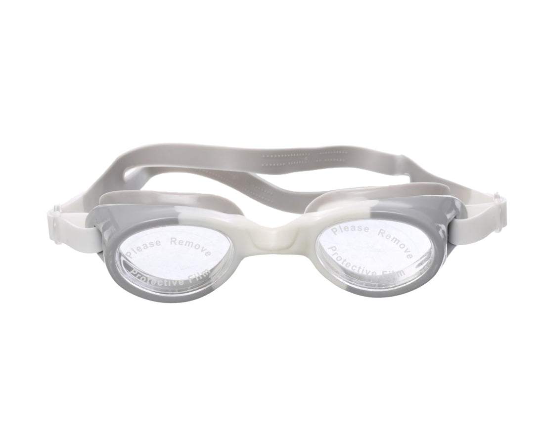 MINSA Swim Goggles in Box M108 White/Grey for Swimming and Water Sports
