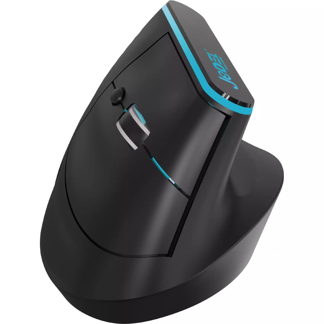 JIDEL W925P Ergonomic Vertical Wireless Mouse - Dual Mode 1x2 [Bluetooth 5.1+2.4GHz], RGB Lighting, Adjustable DPI, Rechargeable USB-C Silent Buttons, Compatible with MacBook & PC, (Black)