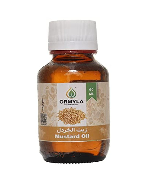 Ormyla Mustard Oil Virgin for Hair, Skin and Body, 60 ml