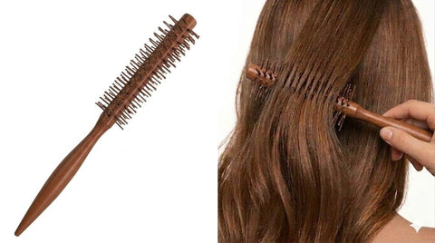 Small Round Hair Brush Mini Round Comb Roller Comb Hair Styling Brush Salon Hairdressing Brush for Thin Hair, Short Hair, Bangs, Beard, Lifting, Curling