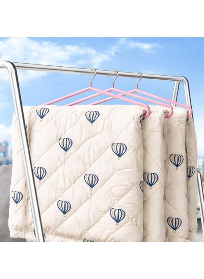 Extra Large Metal Hanger Size 88x32 CM Strong Support Atelier Display Tailoring Studio Professional Multiple Usage Bedsheet Rack Laundry Blanket Quilt Organizer